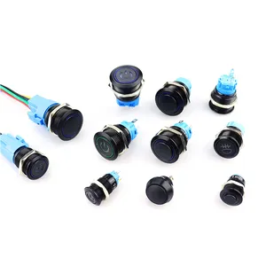IP65 Self-locking Stainless Steel Metal 10/12/16/22mm Momentary Led Small Push Button Switches