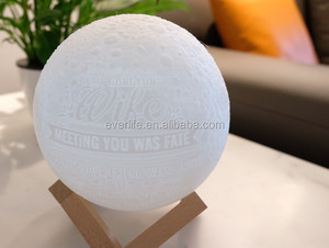 Lámpara Lunar Industrial Impresa en 3D, Luz Nocturna para Niños y Mujeres, Carga USB, Brillo Ajustable, Decoración para Sala de Estar y Hogar - Product Image 3