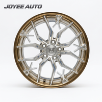 Jantes en alliage forgé sur mesure bicolores dorées polies à 5 branches en Y de 19, 20, 21, 22 pouces 5x112 5x120 5x130 pour BMW M3 M4 Mercedes Classe C Classe E