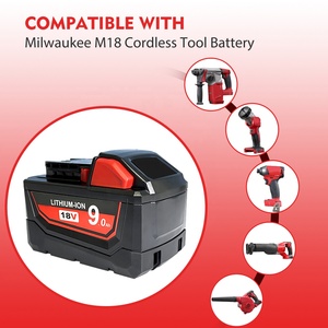 Batterie d'outil électrique au lithium-ion 9,0 Ah 18 V rechargeable, remplacement des batteries Milwaukes M 18S pour <span class=keywords><strong>kit</strong></span> combiné Milwaukes 18 V - Product Image 5
