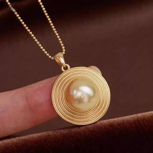 9359DIY Pearl Accessories S925 Silver Set Empty Stand Fashion Gold Silver <b>Pendant</b> Ring <b>Cross</b>-shaped Silver Jewelry Chains - Product Image 1