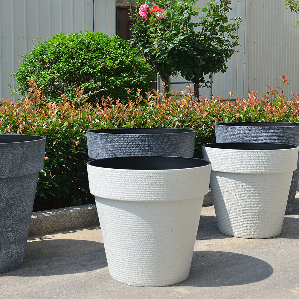 KADAX Vaso Per Piante Con Inserto Interno, Fioriera Rotonda In Plastica Per Interni Ed Esterni Beige Scuro 18 Cm K9913 83765977 - Foto 2