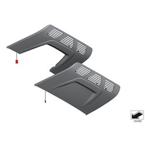 Revestimiento interior de parachoques color Oyster para <span class=keywords><strong>BMW</strong></span> Serie 2 F22 LCI [M240iX] 2016-2019 61319249565 - Product Image 2