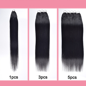 Extensiones vírgenes europeas FYD, tienda en línea, fabricación de <span class=keywords><strong>Estenciones</strong></span> humanas, extensión de cabello de plumas Remy, cabello de ganchillo 100 humano - Product Image 4