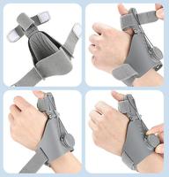 Attelle de poignet et de pouce réglable avec traction à bouton - Soulagement pour la main de maman, tendinite et blessure causée par une tension répétitive