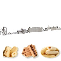 Ligne de production complète automatique de machines à fabriquer des sandwichs de riz fourrés à double vis