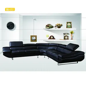 luxus modernes wohnzimmer sofa-set designs l-förmiges ledersofa neuestes design sofa-set 962