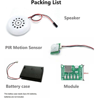 Kit de lecture vocale de musique MP3 Module d'enregistrement sonore avec capteur infrarouge PIR Support USB Télécharger la carte TF Bricolage Boutique Bienvenue