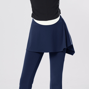 Falda de Ballet de Nailon para Mujer, Falda de Yoga y <span class=keywords><strong>Gimnasia</strong></span> para Adolescentes, Falda de Baile Irregular para Adultos, Faldas Cortas de Baile - Product Image 2