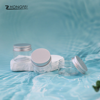 Pot en plastique transparent pour animaux de compagnie, flacon d'emballage pour crème corporelle, beurre corporel, soin de la peau, 25 ml, 30 ml, 40 ml, 50 ml, 60 ml, 80 ml