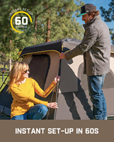 Tente de camping familiale portable d'été, imperméable, instantanée, à une chambre, installation en 60 secondes, résistante au vent, avec sac de transport