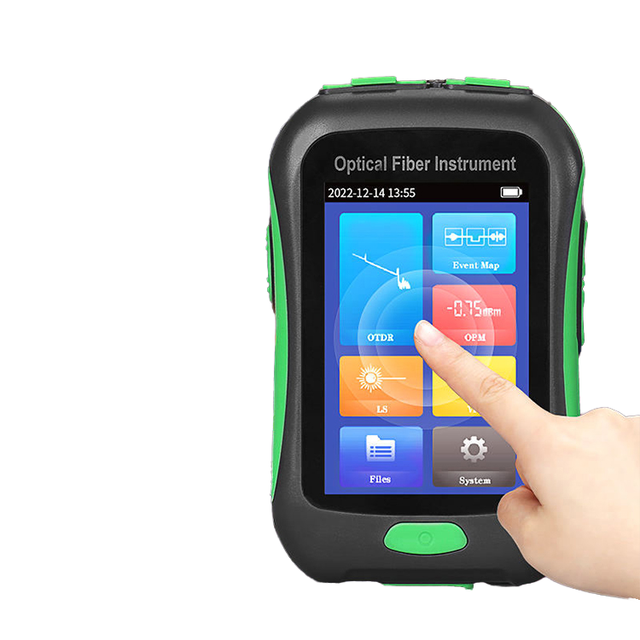 FN-16U Touch Screen OTDR 1550 nm Real-Time Fiber Optic Tester 80KM Reflectors SC Mini Otdr Built-in OPM VFL OLS Optical Test
