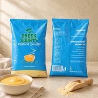 Sachets d'emballage personnalisés pour poudre de dessert, pochettes thermoscellables avec doublure en aluminium et encoche de déchirement