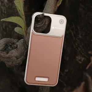 适用于iPhone15promax手机壳14pro铝合金保护套香薰外壳磁性手机套