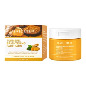 Discos de Algodón Tónicos Faciales Hidratantes, Antiarrugas, Iluminadores con Cúrcuma para el Cuidado de la Piel, en Formato de Mascarilla, para Todo Tipo de Piel - Product Image 1