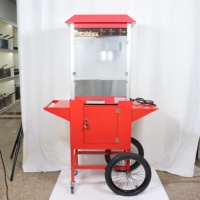 Machine à Popcorn Industrielle Haute Performance Facile à Déplacer, Machine à Popcorn Électrique Commerciale avec Chariot à Vendre