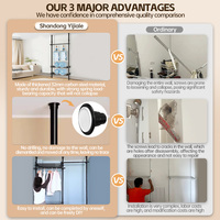 Armoire portable moderne YIJIALE, pliable, pour le rangement des vêtements, pour la chambre à coucher, l'hôtel et le salon, style dressing