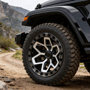 Jantes tout-terrain <span class=keywords><strong>4x4</strong></span> personnalisables en alliage d'aluminium forgé 6061-T6, 15-22 pouces, 5x114.3 6x139.7 pour RS, Hilux, Jeep, SUV, Pick-up - Product Image 2