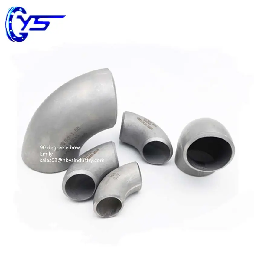 SS316 SS314 ANSI R=1.5D 90 Degree Elbow For Pipeline,straight 3 way elbow stainless steel pipe fittings