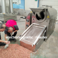 Machine de friture et de cuisson entièrement automatique pour huile de sésame, cacahuètes, céréales mélangées à cinq grains, produits laitiers, utilisation en usine, qualité alimentaire 304