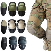Genouillères tactiques durables en EVA et caoutchouc, équipement de protection, genouillères et coudières de paintball, ensemble de protection pour l'airsoft
