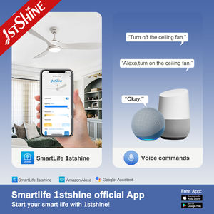 1stshine ventilateur plafonnier 3 pales en <span class=keywords><strong>bois</strong></span> télécommande intelligente ventilateur <span class=keywords><strong>de</strong></span> plafond avec lumière LED - Product Image 6