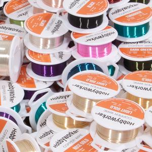 Hobbyworker - <span class=keywords><strong>Alambre</strong></span> <span class=keywords><strong>de</strong></span> Cobre para Manualidades <span class=keywords><strong>de</strong></span> Calibre 26 (0,4 mm), Sin Decoloración, <span class=keywords><strong>de</strong></span> Alta Calidad para Principiantes en la Fabricación <span class=keywords><strong>de</strong></span> Joyas, Accesorios W0103 - Product Image 3