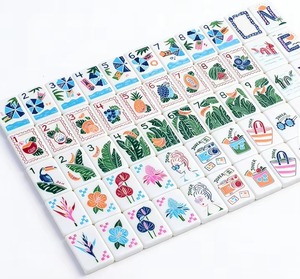 Tuiles de Mahjong en Acrylique Pliables Écologiques et Résistantes à l'Eau, Style Moderne, Couleurs Assorties, Effet 3D, Jeu de <span class=keywords><strong>Ludo</strong></span> d'Intérieur Portable - Product Image 2