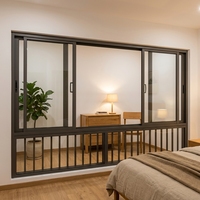Ventanas Corredizas Modernas de Aleación de Aluminio AS2047, Aislamiento Térmico de Puente Roto, Insonorizadas, Antimosquitos, con Certificación Energy Star para Hoteles