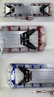 Barra de Luces de Advertencia para Techo de Automóvil de 47 Pulgadas, Lámpara de Emergencia de Tráfico de Alta Potencia, 80 LED Lineales, IP65 Impermeable, 12/24V DC, Altavoz de Sirena