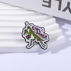 Broches Unisex con Diseño de Mantis Religiosa, Feministas, en Esmalte 3D, para Mochila, Solapa, Joyería, Regalo para Amigos - Product Image 2