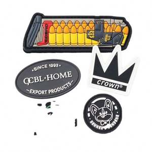 No Moq Clothes Custom 3D <b>Patch</b> Soft Silicone Rubber Pvc <b>Patches</b> - Product Image 4