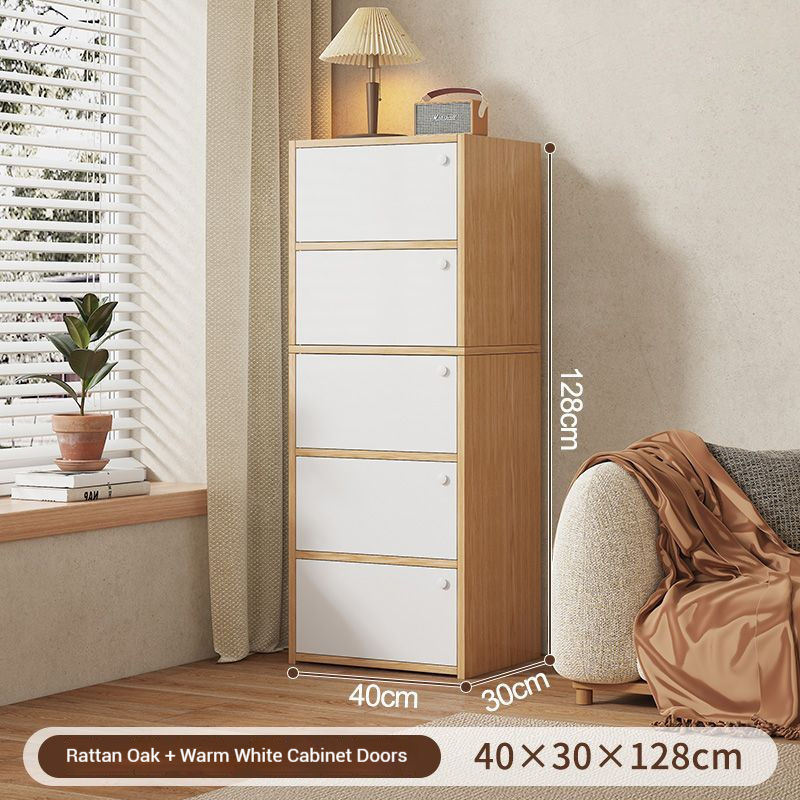 Natural wood color 40 * 30 * 128cm