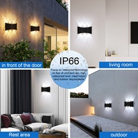 Lampes murales extérieures pour couloir 6W 3500K-6000K, lampe à LED pour chambre d'hôtel, applique murale moderne en aluminium, IP65 étanche