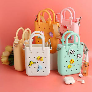 Moda al por mayor DIY viaje verano silicona playa bolsa ecológica reutilizable teléfono móvil bolsa silicona pequeña bolsa para niños - Product Image 1