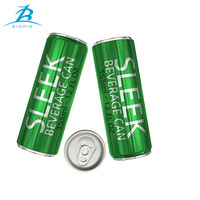 Boîtes vides en aluminium imprimé de 12oz en métal 355ml boîtes élégantes avec couvercle 202 # SOT pour emballage de bière de boisson énergisante Soda