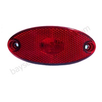 Feux latéraux LED pour camion HST-20199 24V FLATPOINT II 2 ambre avec support, lampe de position pour remorque, camion, homologation Emark P&R, connecteur CC