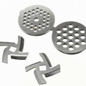 Pièces de Rechange pour Hachoir à Viande - Ensemble de 4 Pièces en Acier Inoxydable avec Lame Croisée et Disque à Mailles pour Usage Domestique Électrique - Product Image 1