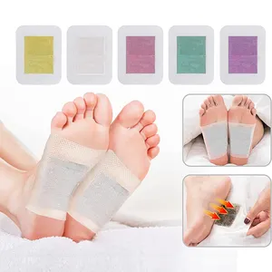 Foot Care Rose Essential Oil Bamboo Vinegar Detox Foot Patch Custom Packing Improve Sleep Quality Beauty Slimming Pads