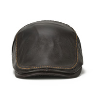 Casquette Gavroche en Cuir de Luxe Réglable pour Hommes – Vente en Gros