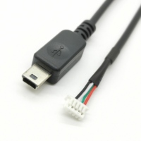 Cáp USB Mini Micro Góc Phải 180 Độ Với Jst Xh Ph 2.0 2 4 5 Đầu Nối Cáp Jst/Xh Cáp Micro Usb Sang Jst 10CM