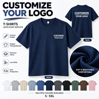 Kaos Pria Unisex 100% Katun Solid Ramah Lingkungan Bernapas 200G Polos, Bisa Custom Sablon Logo Bordir Grosir