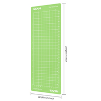 Tapis de découpe NICAPA Standard 4,5x12 pouces pour mini traceur, adhésif, vert, 3 pièces/paquet