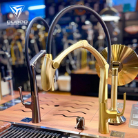 Mitigeur d'Évier Commercial Professionnel de Haute Qualité avec Capteur de Mouvement et Douchette Extractible, Robinet de Cuisine Tactile Intelligent en Métal