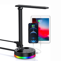 Lampe de Table de lecture à Led allemande, Protection des yeux, chargeur Usb, lampe de Table tactile, prise Standard européenne, chargeur Usb