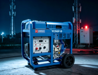 Groupe électrogène diesel silencieux Yuchai 5 kW YC5GFS-3 monophasé triphasé à puissance égale 230 V 400 V, groupe électrogène diesel portable avec AVR