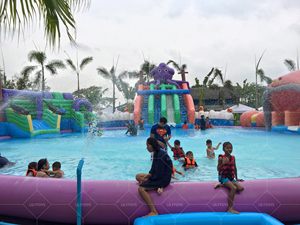 Ngoài trời bóng trượt trò chơi bảng Inalatable land chơi nước thiết bị xây dựng trong biển bãi biển inflatable với giá rẻ giá - Product Image 3