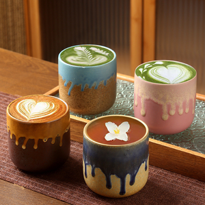 Taza de Café <span class=keywords><strong>Japonesa</strong></span> Retro de Cerámica <span class=keywords><strong>sin</strong></span> <span class=keywords><strong>Asa</strong></span>, Taza de Latte de Cerámica Rústica, Taza Tradicional de Matcha para Leche, Té de la Tarde, Hogar, Cafetería - Product Image 1