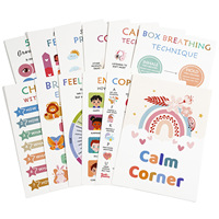 Affiche personnalisée sur la santé mentale des enfants, peinture décorative pour coin calme de la maternelle, tableau mural pour la gestion des émotions des enfants