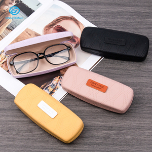Estuche rígido de PU de buena calidad con logotipo personalizado para gafas Estuche óptico antipresión Estuche portátil para anteojos Elegante <span class=keywords><strong>y</strong></span> asequible - Product Image 5
